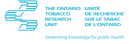The logo for The Ontario Tobacco Research Unit. It features an illustration of three hands on the lefthand side and reads 